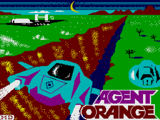 Agent Orange title screen for ZX Spectrum